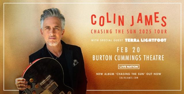 Colin James at Burton Cummings Theatre