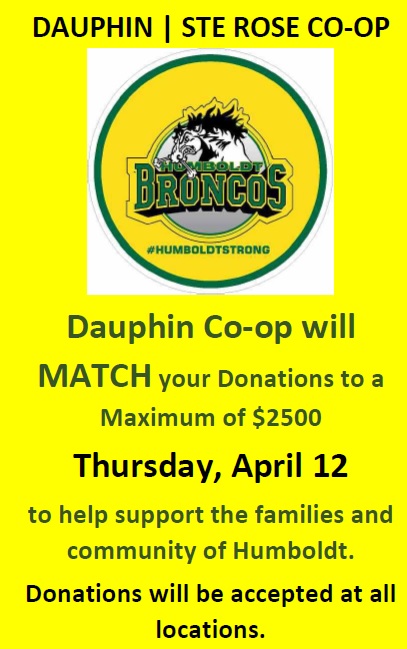 DauphinAndSteRoseCo op HumboldtBroncosFundraiser 2018 04 12 Notice001