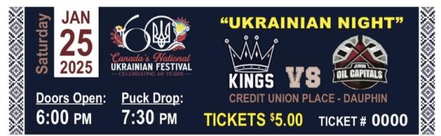 Dauphin Kings Ukrainian Night