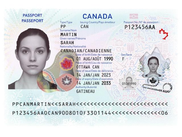 Passport Data Page