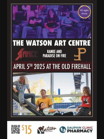 Ranke and Paradise On Fire in Concert at the Watson Art Center