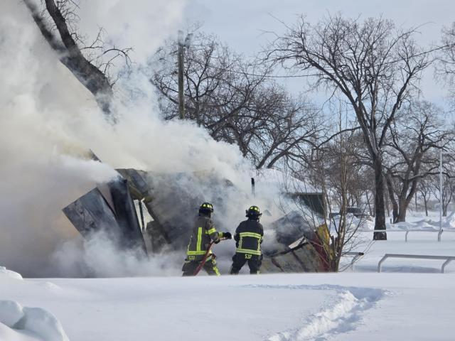 Structure Fire Behind Rotary Arena