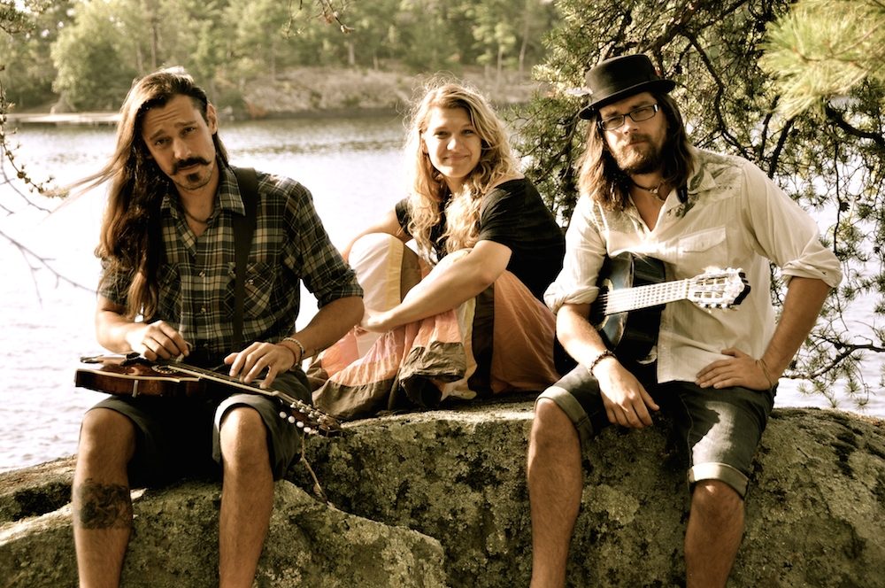 Daniel Peloquin-Hopfner (on left) with Sheena Rattai and Daniel Jordan make up Red Moon Road