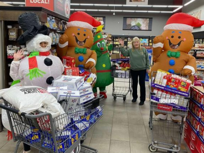 Surprise shopping spree for food bank