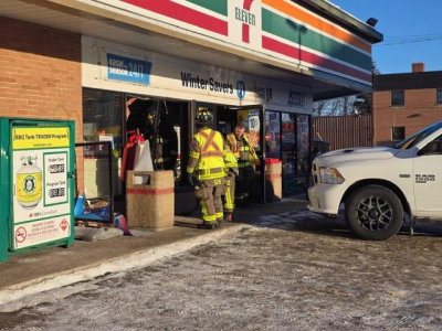 Accident at downtown convenience store